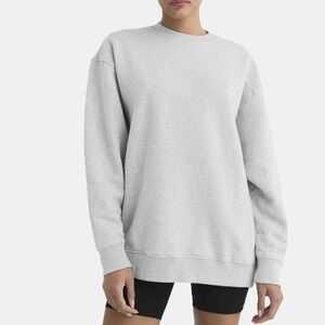 MATE the Label Our 100% Organic Fleece Sweatshirt Gray Size Small